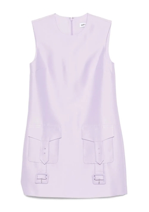 Self-Portrait taffeta mini dress - Purple