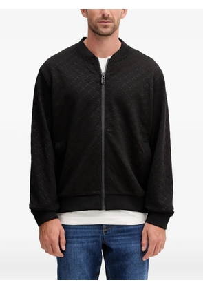 Joop! pattern zipped sweatshirt - Black
