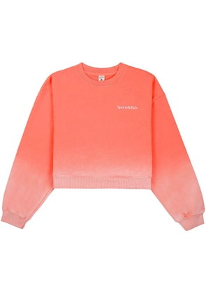 Sporty & Rich Dip Dye logo-embroidered sweatshirt - Pink