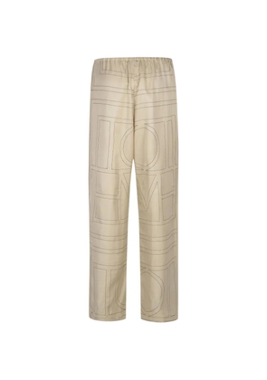 TOTEME monogram silk trousers - Neutrals