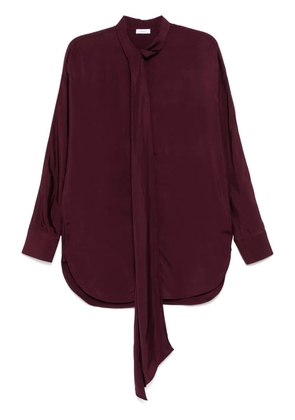 Ferragamo lace-up detailing shirt - Red