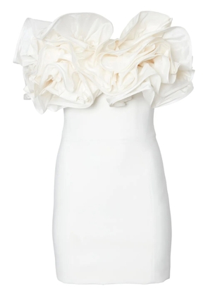 Carolina Herrera ruffled-detail strapless minidress - White