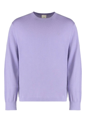 Calvin Klein embroidered crew-neck sweater - Purple