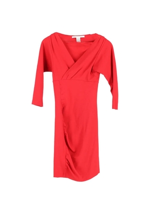 Diane Von Furstenberg Vintage sheath V-neck mini dress - Red