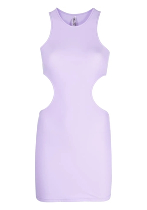 Reina Olga cut-out sleeveless minidress - Purple