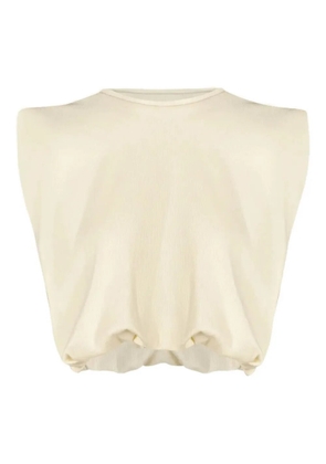 Johanna Ortiz Muraya cropped T-shirt - Neutrals