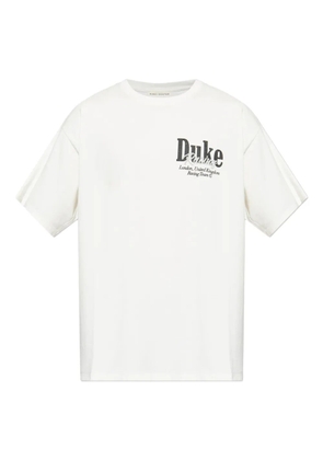 DUKE & DEXTER logo-print T-shirt - Neutrals