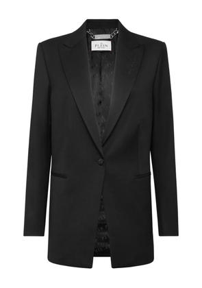 Philipp Plein embroidered single-breasted blazer - Black