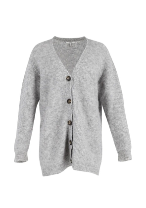 GANNI buttoned long-sleeve cardigan - Grey
