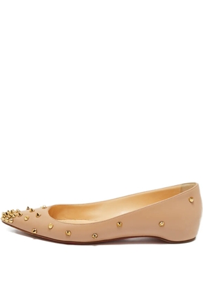 Christian Louboutin Pre-Owned Degraspike ballet flats - Neutrals