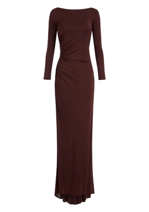 Elisabetta Franchi draped jersey gown - Red