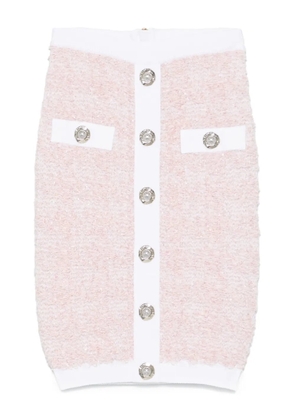 Balmain tweed pencil skirt - Pink