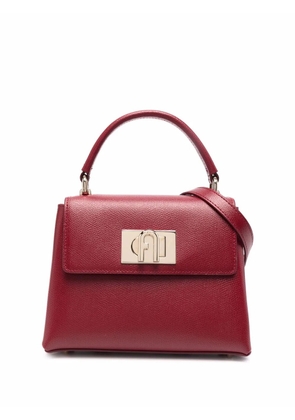 Furla leather fold-over tote bag - Red