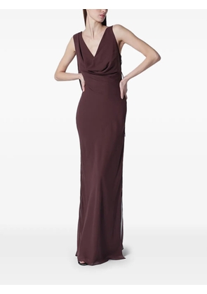 THE ANDAMANE strappy openback maxi dress - Purple