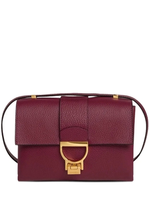 Coccinelle medium Arlettis metal-closure cross body bag - Red