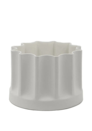 danese milano Bambù fluted vase - White