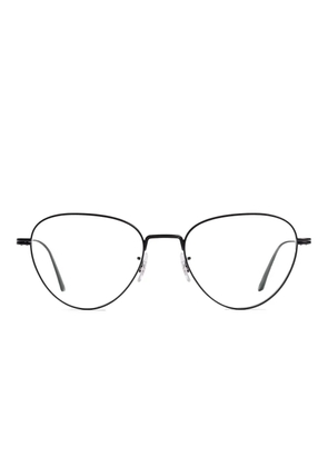 KHAITE oval-frame glasses - Black