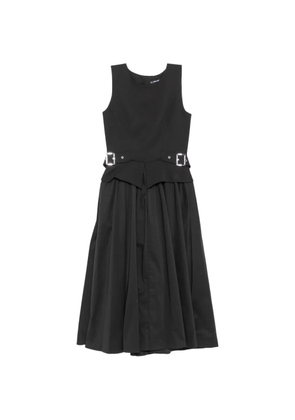 Karl Lagerfeld belt-detail midi dress - Black