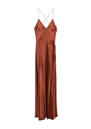AMIRI satin dress - Brown