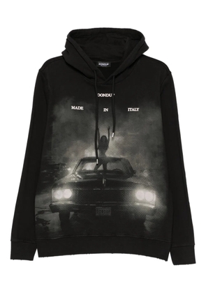 DONDUP graphic-print hoodie - Black