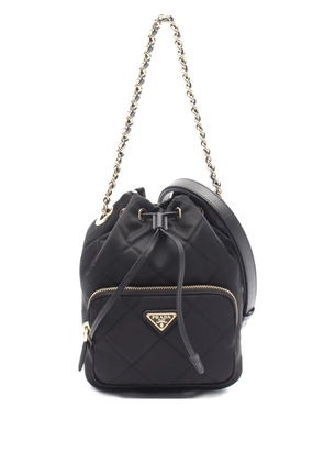 Prada Pre-Owned 20s Vela quilted handbag - Black