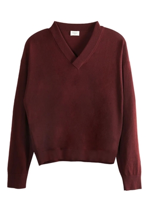 Saint Laurent V-neck sweater - Red