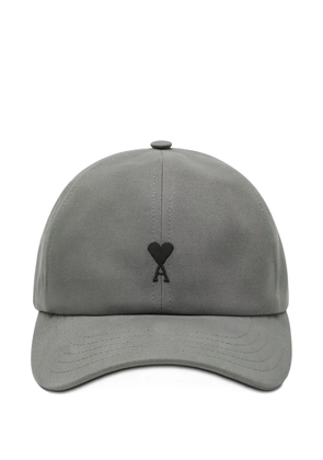AMI Paris logo-embroidery baseball cap - Grey
