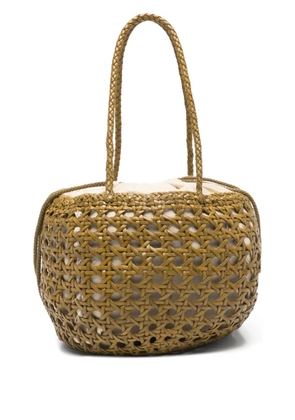 DRAGON DIFFUSION Joventus woven bucket bag - Green