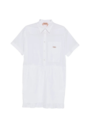 Nº21 ruffled woven mini dress - White