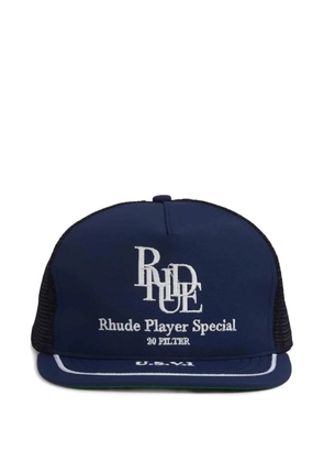 RHUDE logo-plaque baseball cap - Blue