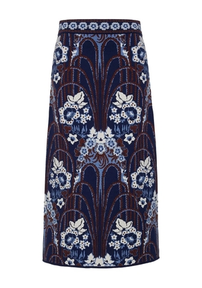 Cara Cara Clara midi skirt - Blue