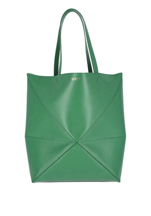 LOEWE XL Puzzle Fold geometric tote bag - Green