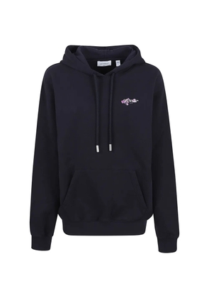 Off-White Dripped Watercol Arrow graphic-print hoodie - Blue