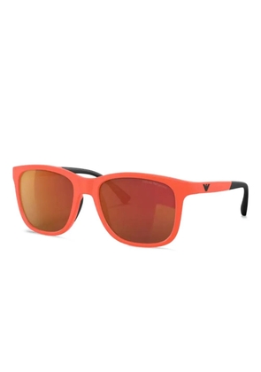 Emporio Armani rectangle sunglasses - Orange