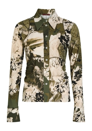 High Slide printed shirt - Green