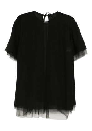 JNBY mesh short-sleeved top - Black