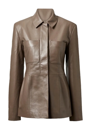 TOVE buttoned patch-pocket jacket - Brown