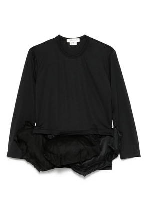 Comme Des Garçons padded-hem top - Black