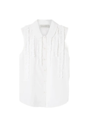 Lee Mathews Charlotte ruffled shirt - White