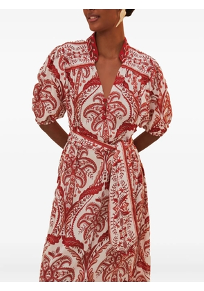 FARM Rio paisley-print dress - White