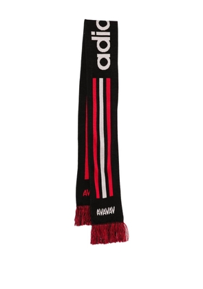 adidas x Avavav Souvenir striped fringed scarf - Black