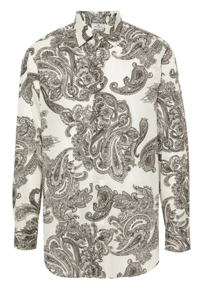 ETRO paisley-print cotton shirt - Neutrals