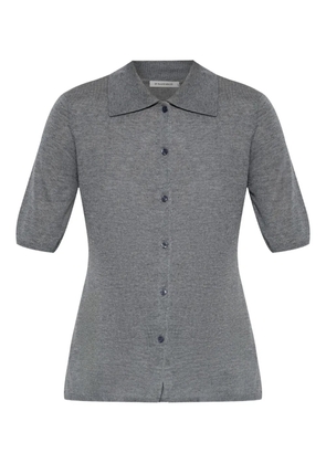 By Malene Birger short-sleeve polo top - Grey