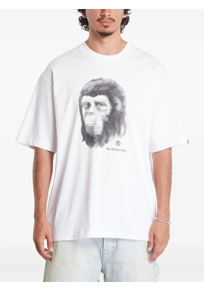 A BATHING APE® Pixel Comic Ape Head T-shirt - White