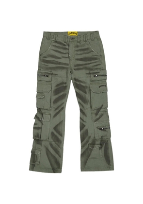 GODSPEED flared cargo trousers - Green