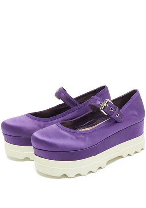 Miu Miu Pre-Owned Mary Jane platform pumps - Purple