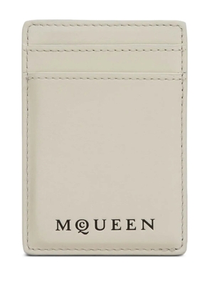 Alexander McQueen logo-detail leather cardholders - White