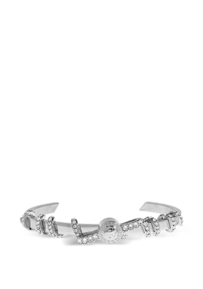 Versace Gianni crystal-embellished bracelet - Silver