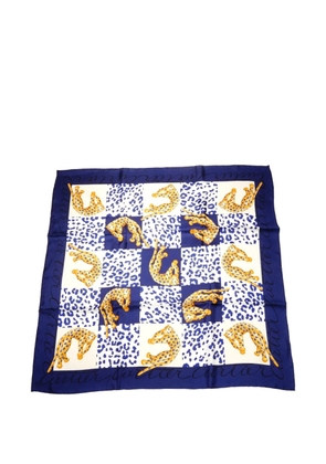 Cartier 2000s leopard-print scarf - Blue