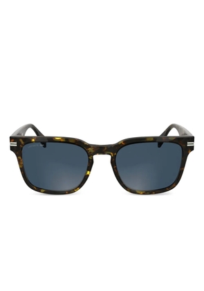 Lacoste logo-print sunglasses - Brown